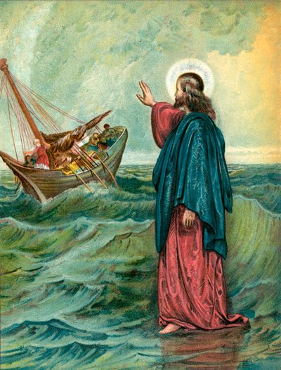 Kristus går på havet af English School