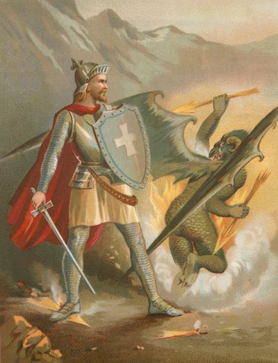 Christian besejrer Apollyon af English School