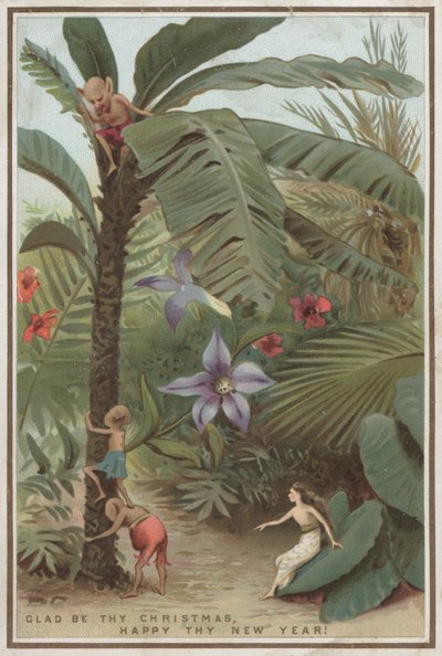 Julekort (chromolitho) af English School