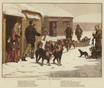 Jul i Manitoba (chromolitho) af English School