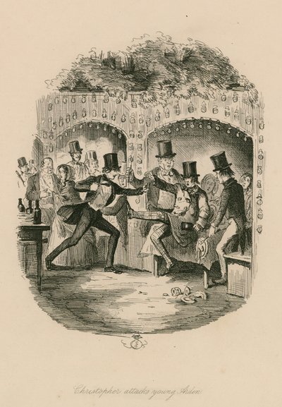 Christopher angriber unge Aiden; Vauxhall Gardens, London af English School