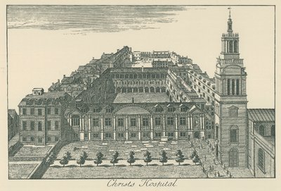 Christs Hospital (litografi) af English School