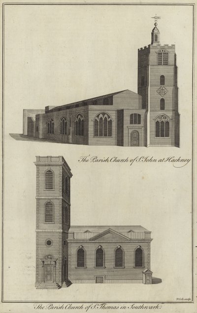 Church of St John, Hackney og Church of St Thomas, Southwark af English School
