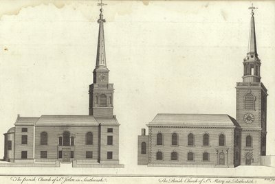 Church of St John, Southwark og Church of St Mary, Rotherhithe af English School