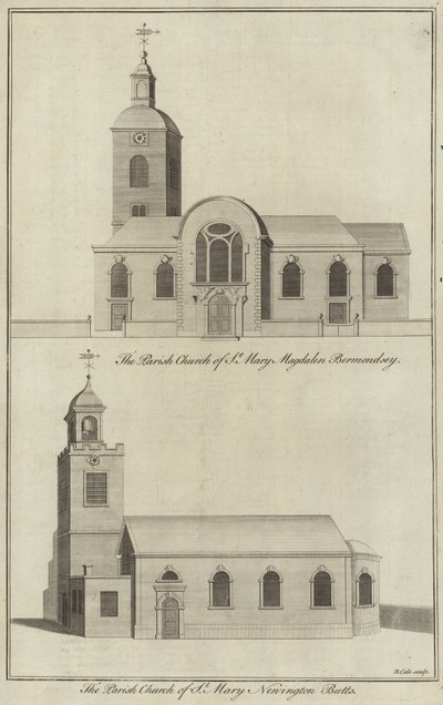 Church of St Mary Magdalen, Bermondsey og Church of St Mary, Newington Butts af English School