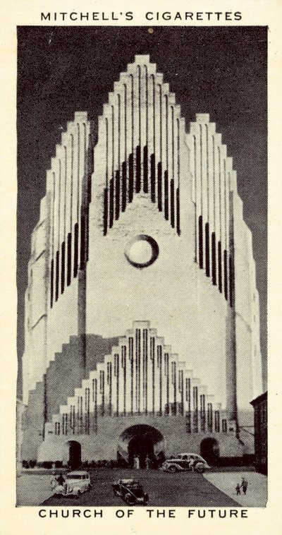 Fremtidens Kirke (litho) af English School