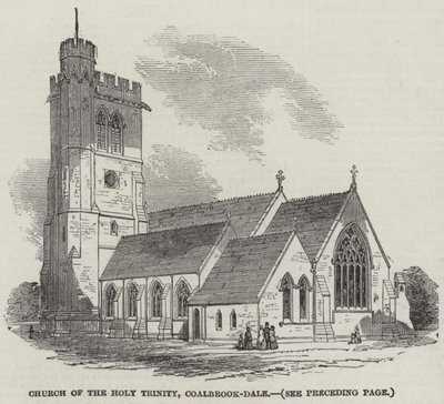 Church of the Holy Trinity, Coalbrook-Dale (gravering) af English School