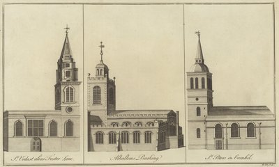 Churches of St Vedast, Foster Lane, Allhallows, Barking and St Peter i Cornhill, London af English School