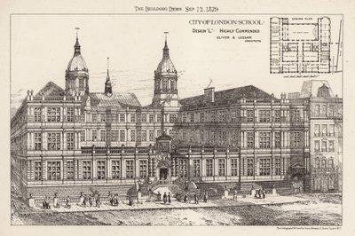 City of London School; meget rosende design af English School