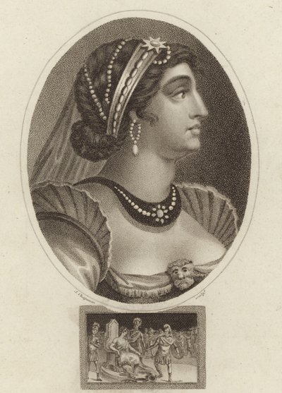 Kleopatra, dronning af Egypten af English School