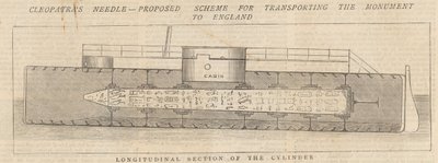 Cleopatras Needle: Foreslået plan for transport af monumentet til England af English School
