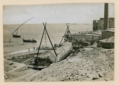 Cleopatras Needle, bliver transporteret fra Alexandria af English School