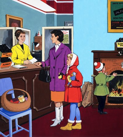 Kohlenverkäuferin von English School