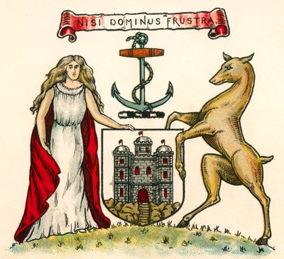 Våbenskjold fra Edinburgh, Skotland af English School