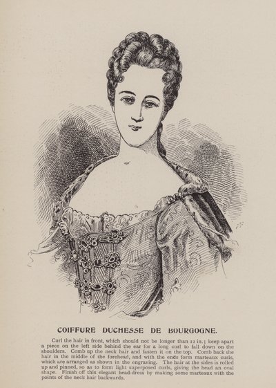 Frisur Herzogin von Burgund von English School