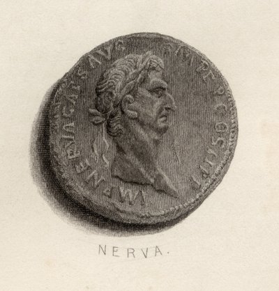 Mønt fra Nerva Cæsar Augustus