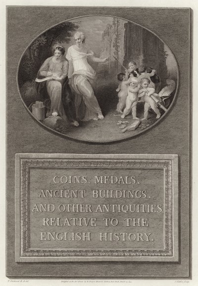 Mønter, Medaljer, Gamle Bygninger og andre Oldsager i forhold til den engelske Historie af English School