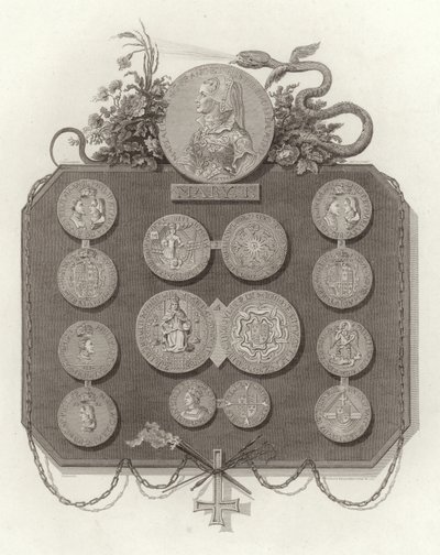 Mønter af Mary I af English School