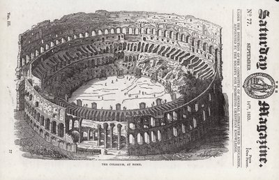 Colosseum, Rom (gravering) af English School