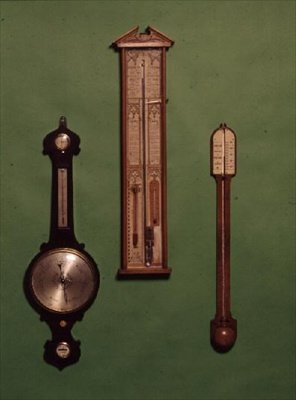 Samling af victorianske barometre, ca. 1880 af English School