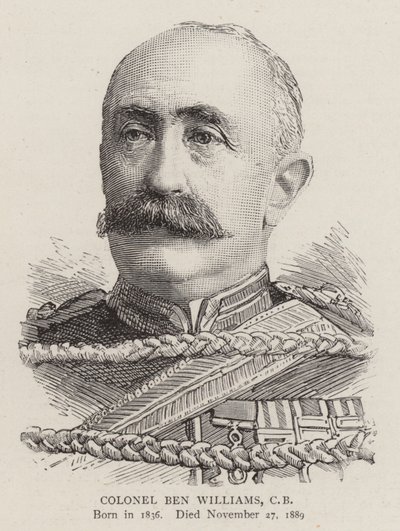 Oberst Ben Williams, CB (gravering) af English School