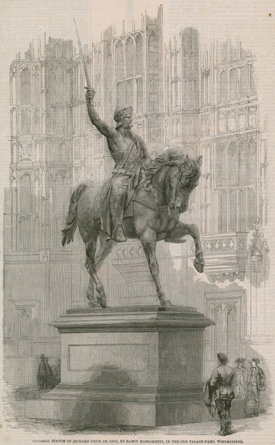 Kolossal statue af Richard Coeur de Lion af English School
