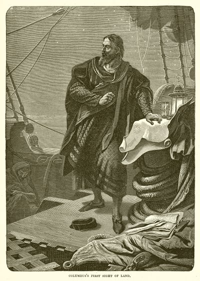 Columbus første syn på land af English School