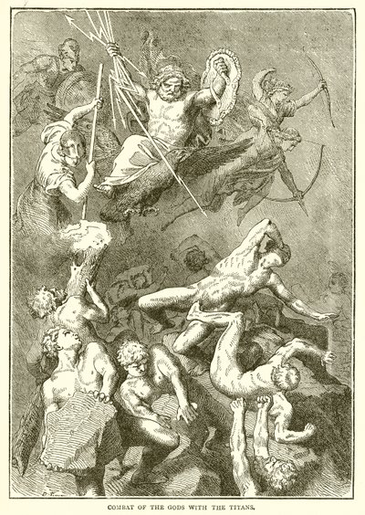 Kamp mellem guderne med titanerne af English School