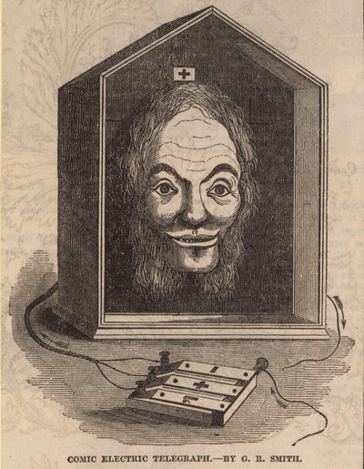 Comic Electric Telegraph af G E Smith af English School