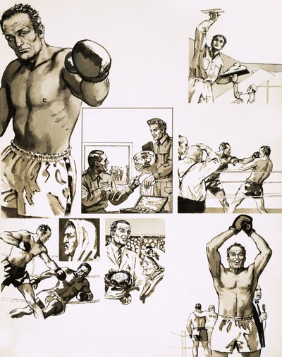 Tegneseriebiografi om Henry Cooper af English School