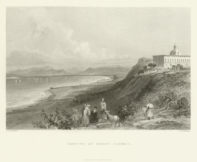 Kloster på Mount Carmel, 1837 af English School