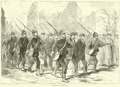 Konvoj af fanger, oktober 1870 af English School