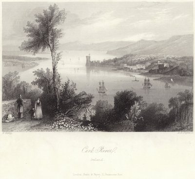 Cork River i Irland af English School