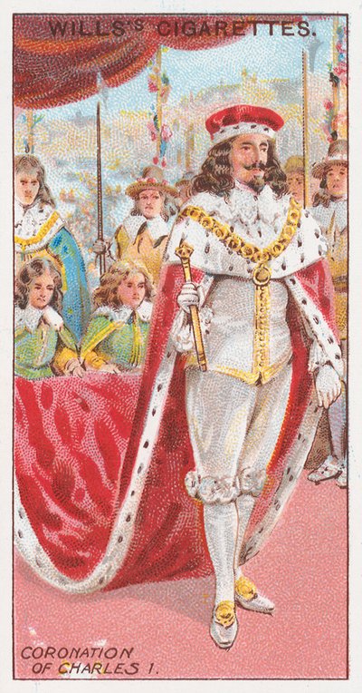 Kroningen af Charles I af English School