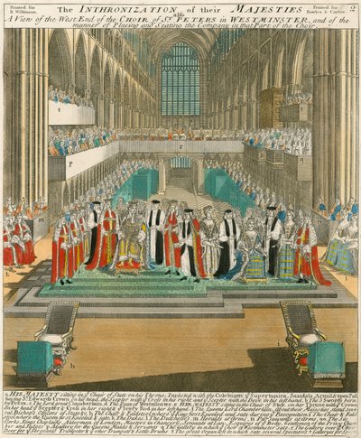 Kroning af kong William III og dronning Mary den 11. april 1689 af English School