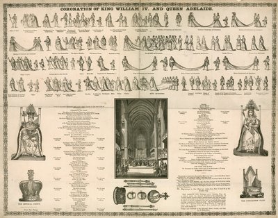 Kroning af kong William IV og dronning Adelaide af English School