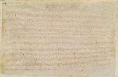 Bomuld Augustus II 106 Magna Carta af English School