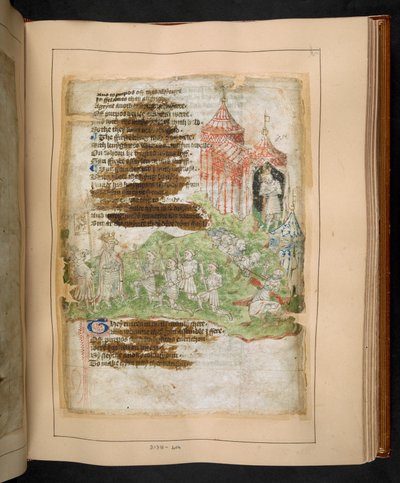 Cotton MS Tiberius A VII/1 fol. 75r, spätes 15. Jahrhundert (Pergament) von English School