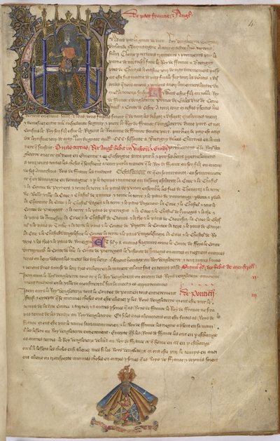 Cotton Nero D. VI f.4 Belyst initial 