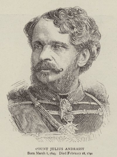 Grev Julius Andrassy (gravering) af English School