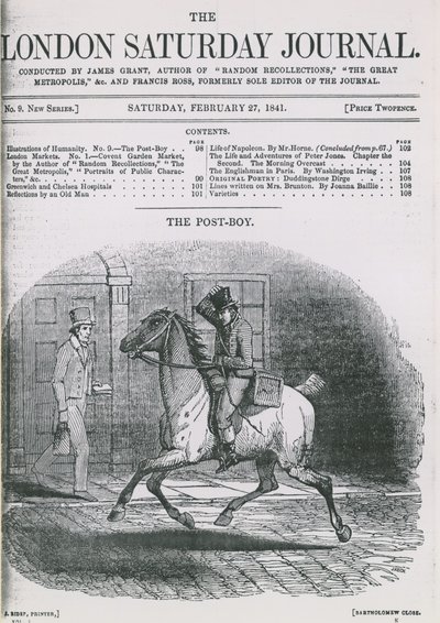 Forside af London Saturday Journal af English School
