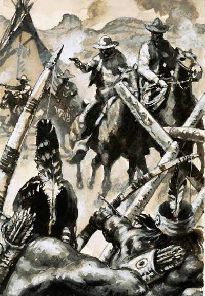 Cowboys og indianere i krig af English School