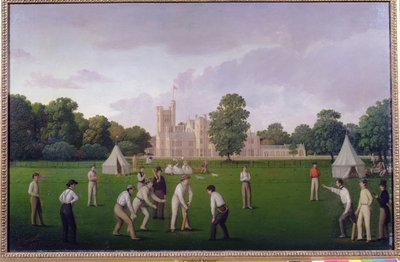 Cricket på Canford Manor, 1855 af English School