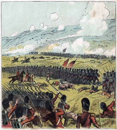 Krimkrigen (1853-1856): Slaget ved Alma mellem den russiske hær og en britisk, fransk og tyrkisk koalition den 20/09/1854. 