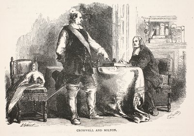 Cromwell og Milton af English School