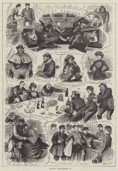 Krydser kanalen (gravering) af English School