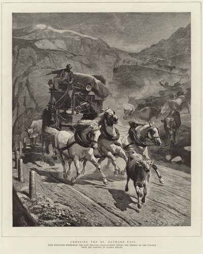 Krydser St Gotthard-passet af English School