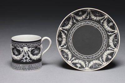 Kop og underkop, designet og lavet af Wedgwood Factory, ca. 1790 af English School