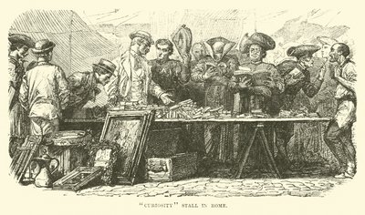 Kuriositätenstand in Rom von English School