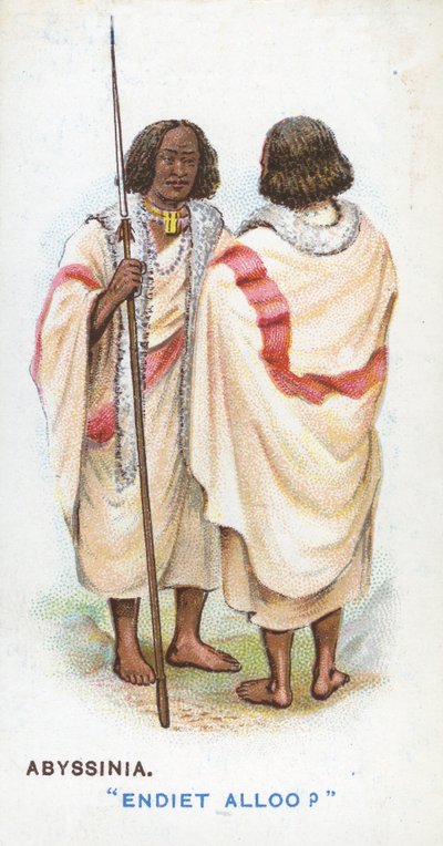 Sædvanlig hilsen i Abessinien, 1907 af English School
